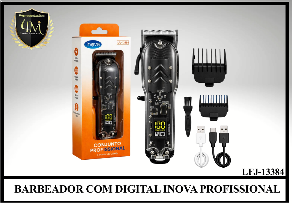 BAB 31 BARBEADOR COM DIGITAL INOVA PROFISSIONAL LFJ-13384