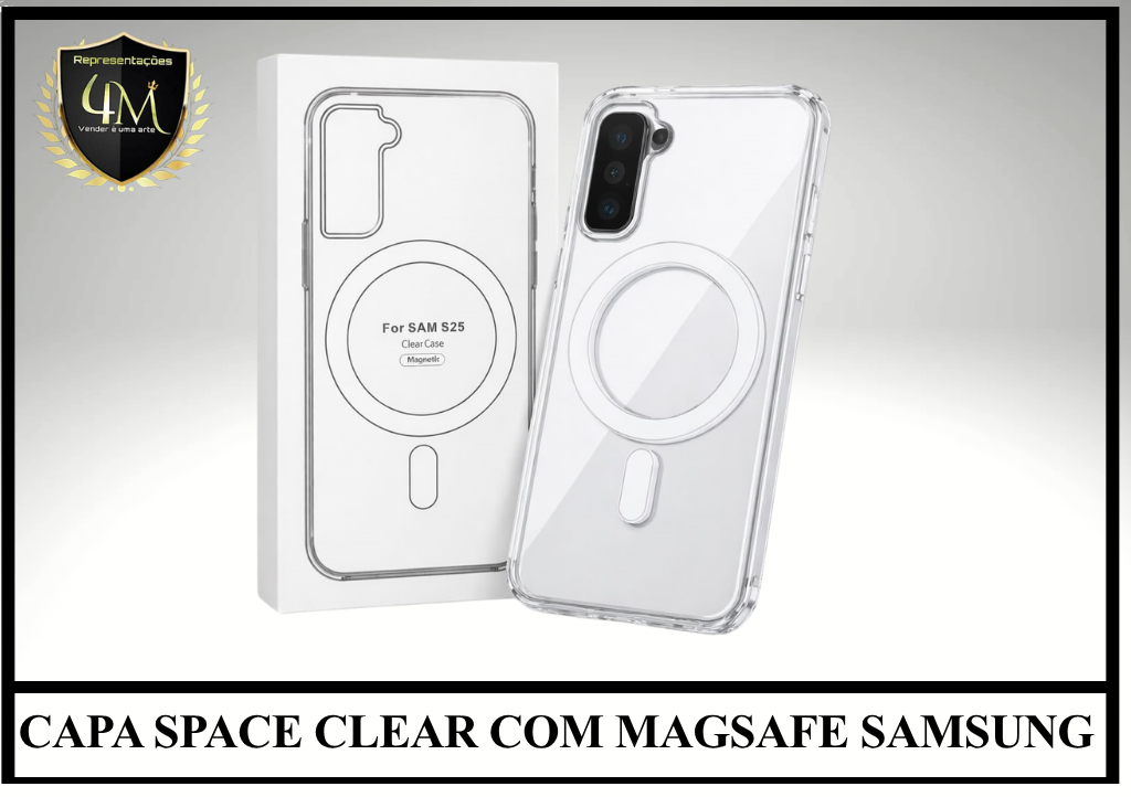 Z800-1 CAPA SPACE CLEAR COM MAGSAFE SAMSUNG S21 FE
