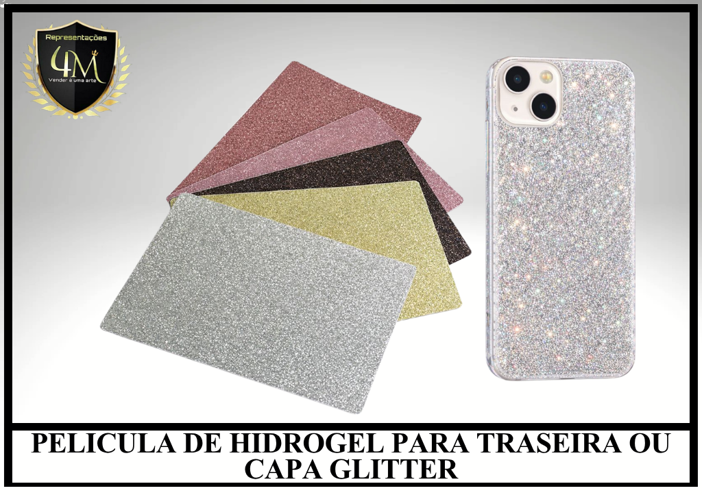 H014 - PELICULA DE HIDROGEL PARA TRASEIRA OU CAPA GLITTER