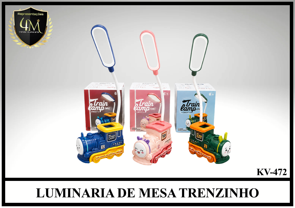 LUM 25 LUMINARIA DE MESA TRENZINHO KV-472