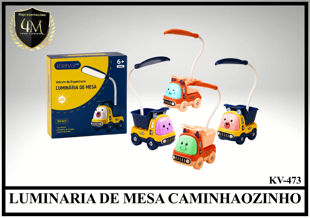 LUM 26 LUMINARIA DE MESA CAMINHAOZINHO KV-473