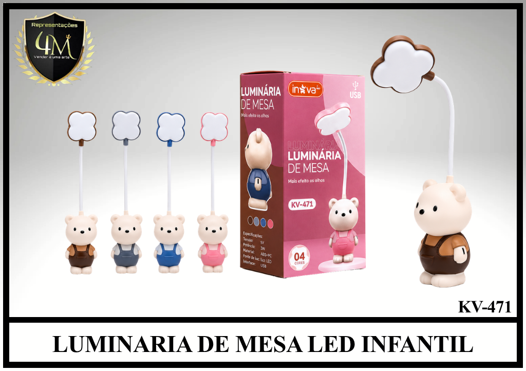 LUM 17 LUMINARIA DE MESA LED INFANTIL KV-471