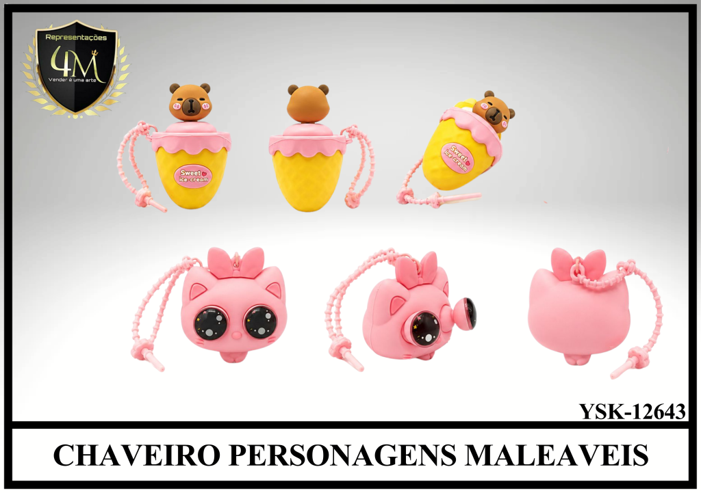 CHAV 13 CHAVEIRO PERSONAGENS MALEAVEIS YSK-12643