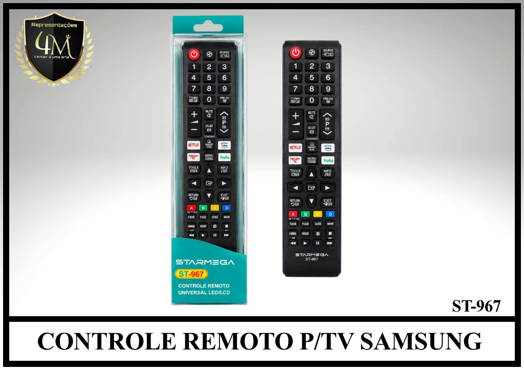 YCRSA 14 CONTROLE REMOTO P/TV SAMSUNG ST-967