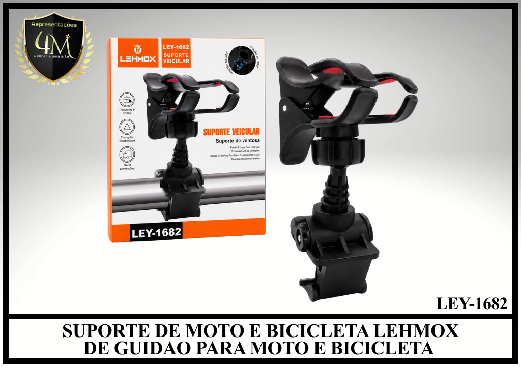 S05 - SUPORTE DE MOTO E BICICLETA LEHMOX DE GUIDAO PARA MOTO E BICICLETA LEY-1682