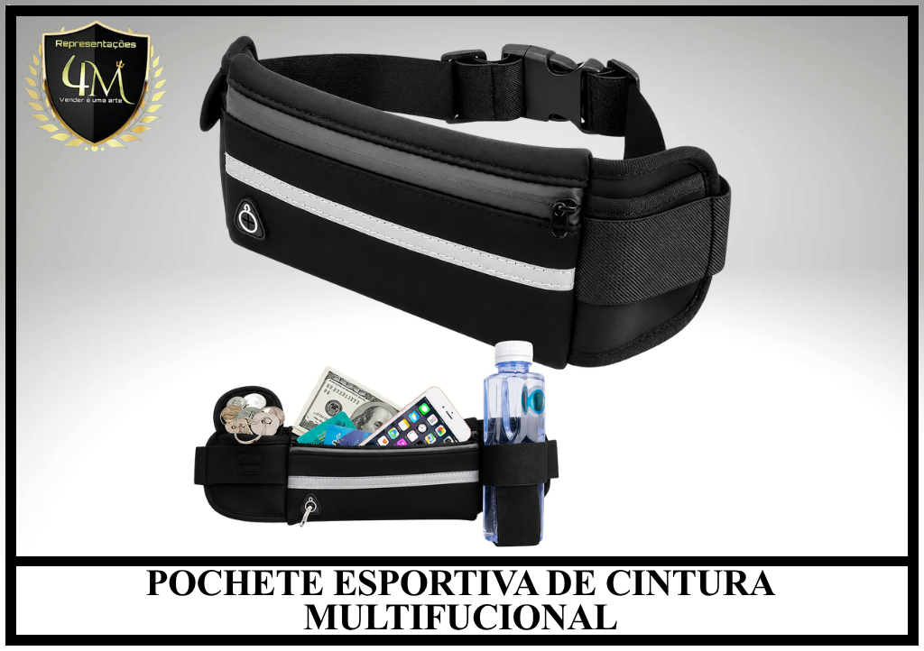 POC 01 -  POCHETE ESPORTIVA DE CINTURA MULTIFUCIONAL