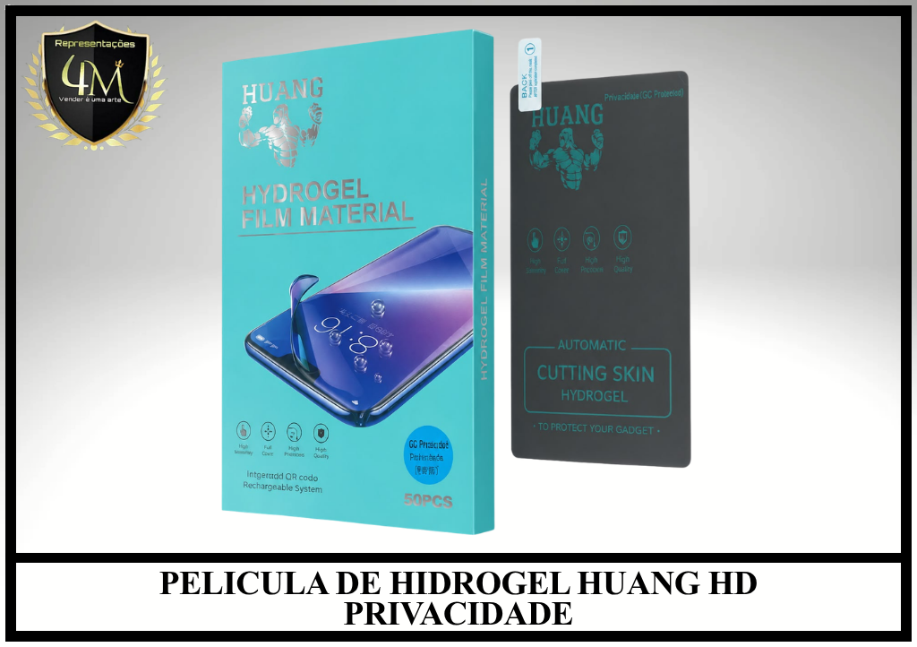 H03-0 - PELICULA DE HIDROGEL HUANG HD PRIVACIDADE  (CAIXA FECHADA OUTRO PREÇO FALAR COM REPRESENTANTE)