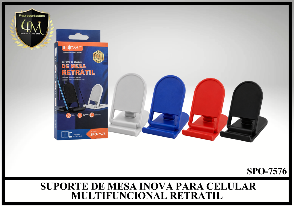 CM 03 SUPORTE DE MESA INOVA PARA CELULAR MULTIFUNCIONAL RETRATIL SPO-7576