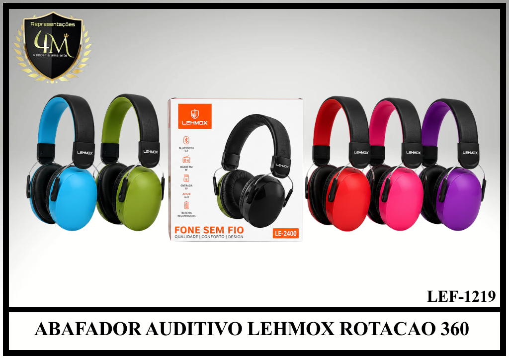 ABAF 01 ABAFADOR AUDITIVO LEHMOX ROTACAO 360 LEF-1219