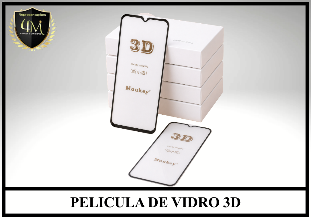 XZ3D0324 PELICULA DE VIDRO 3D NOTE 9S / A02 / A02 CORE / A03 / A03S / A04 / A12 / A23 PROMOÇÃO