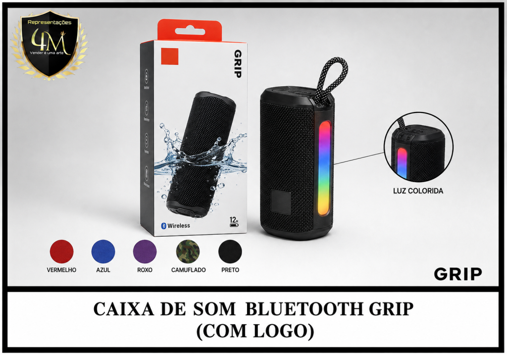 CX 37-1 CAIXA DE SOM BLUETOOTH GRIP (COM LOGO)