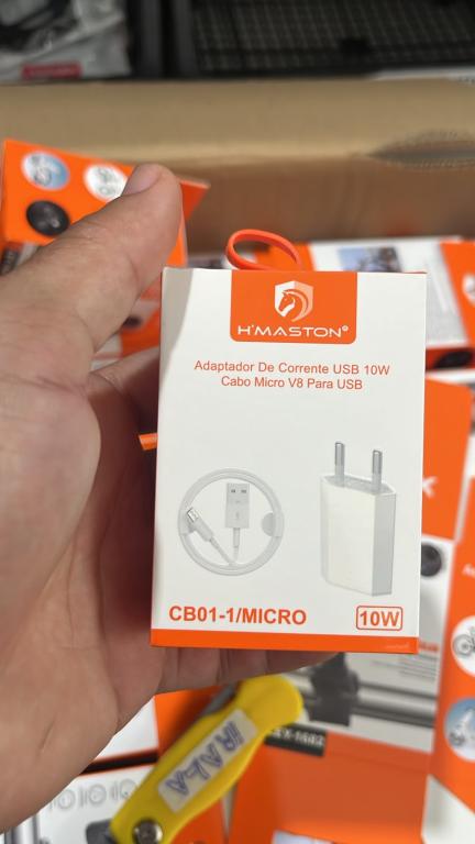 B103 - CARREGADOR H´MASTON V8 / MICRO USB 10W CB01-1