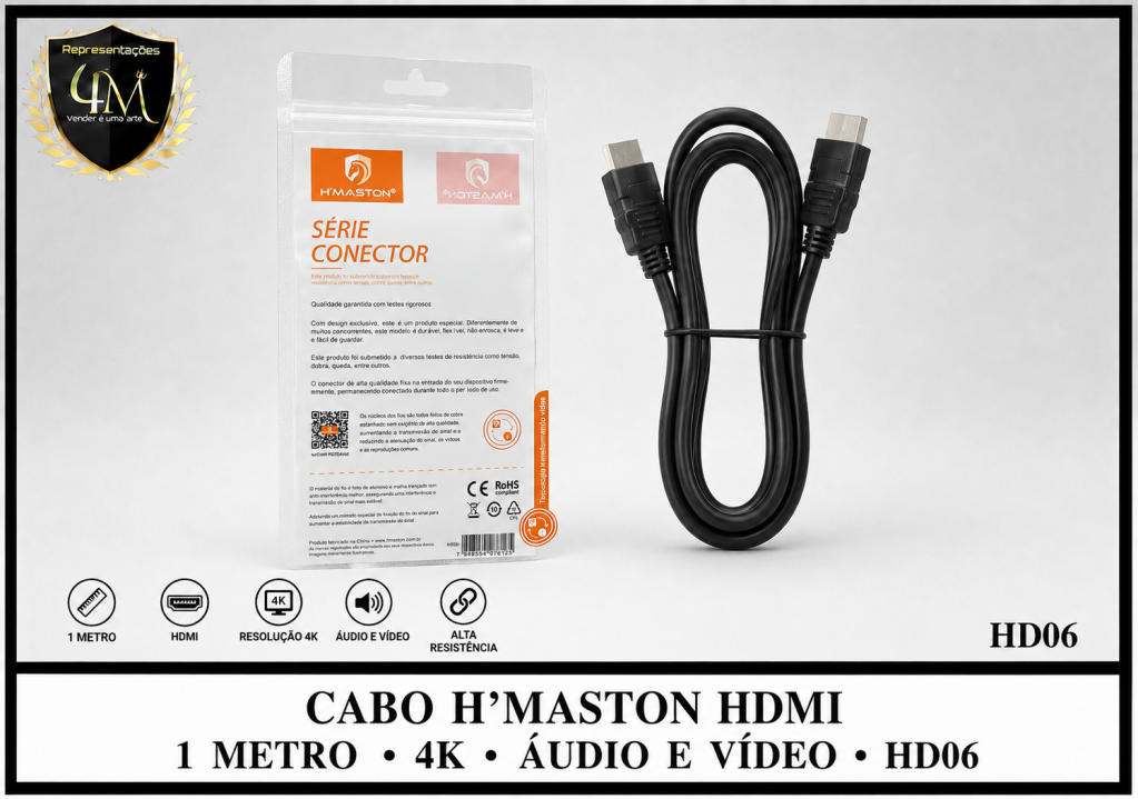 A177 - CABO H´MASTON HDMI 1 METRO HD06
