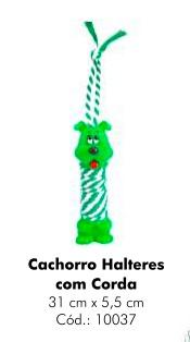 PETGROWS - CACHORRO HALTERES COM CORDA