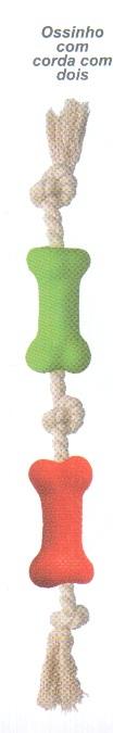 PETGROWS - OSSINHO COM CORDA C/ 2