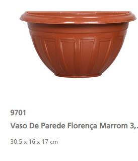 RISCHIOTO - VASO DE PAREDE 1,7L - MARROM - 9700