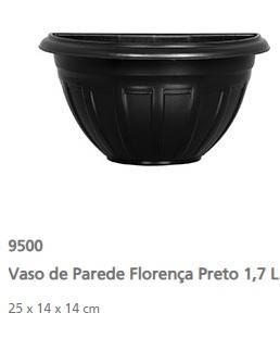 RISCHIOTO - VASO DE PAREDE 3,3L - PRETO - 9501