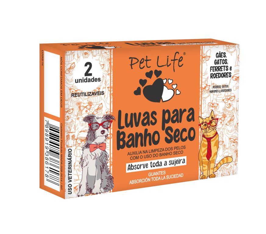 LUVA PARA BANHO SECO - CX. 2UN