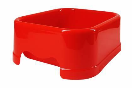 COMEDOURO QUADRADO 1.900ML - VERMELHO
