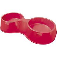 COMEDOURO DUPLO POP 1.100ML - VERMELHO
