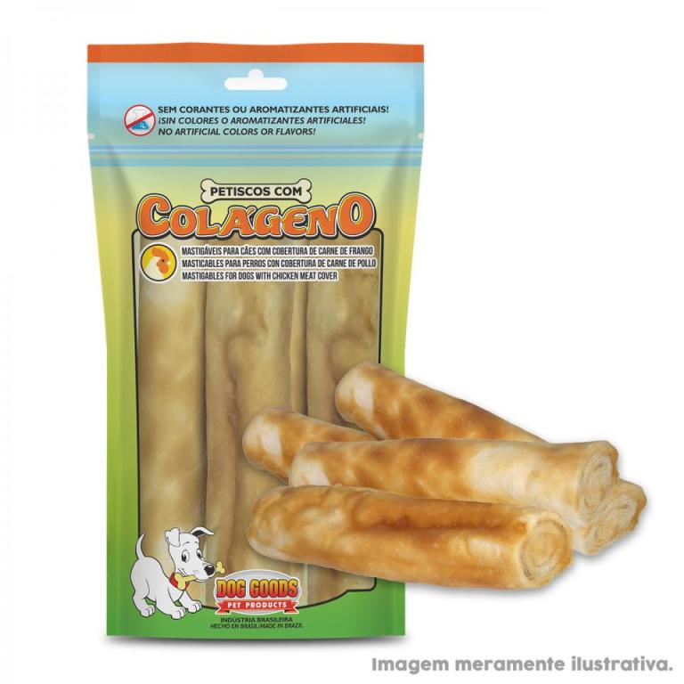 DOG GOODS - COLAGENO ROLL MEDIO FRANGO C/ 4