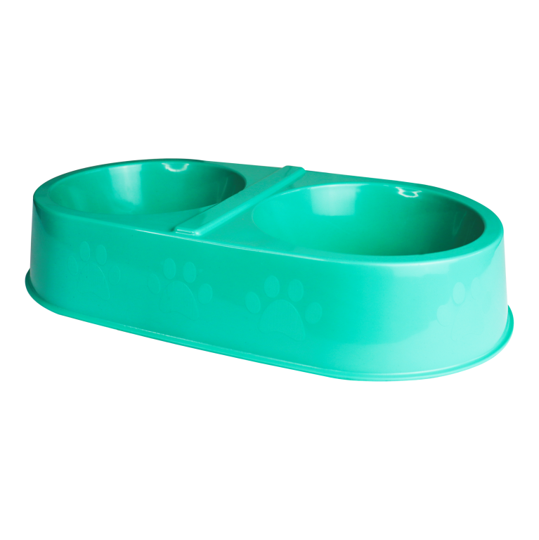 COMEDOURO DUPLO 1.600ML - VERDE