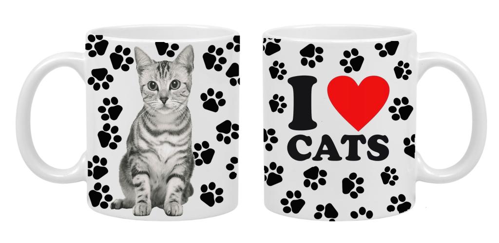 CANECA GATO CINZA