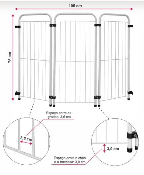 CERCADO PORTATIL 75CM