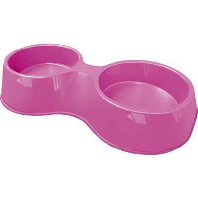COMEDOURO DUPLO POP 2.000ML - ROSA
