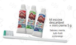 POTE C/40 KITS DE ESCOVA DESCARTAVEL + MINI CREME 5G MISTO