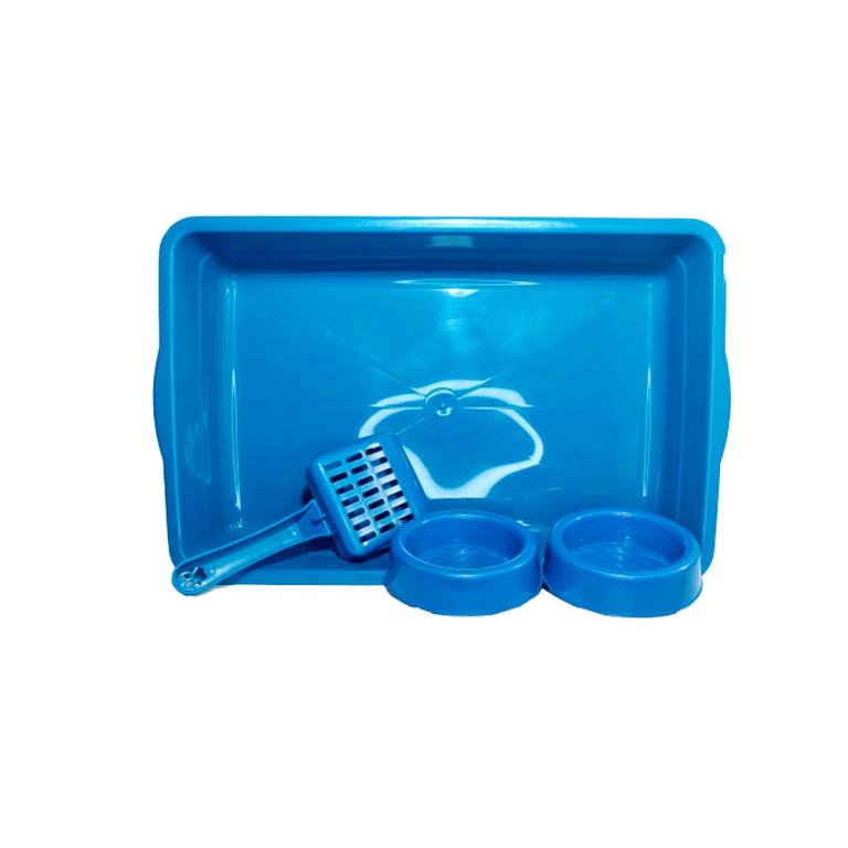 KIT BANHEIRO DO GATO COM 4 PEÇAS - FILHOTE
