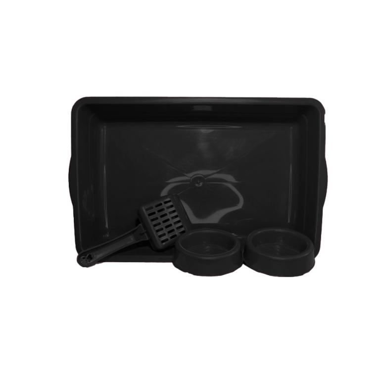 KIT BANHEIRO DO GATO COM 4 PEÇAS - FILHOTE