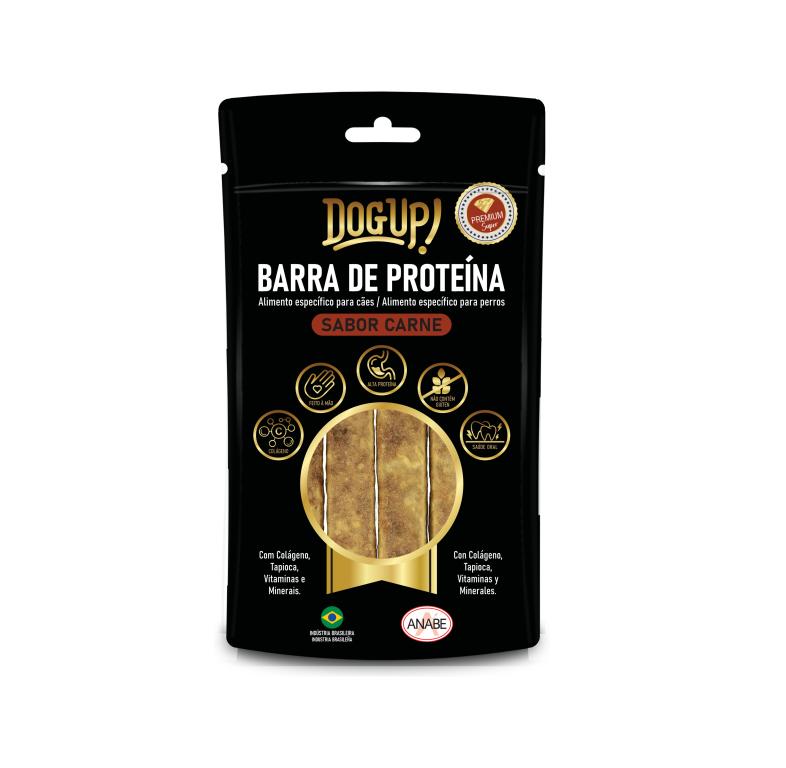 DOG GOODS - BARRA DE PROTEÍNA -  DogUp - PEQUENO - CARNE - PAC. C/ 7 UNID.