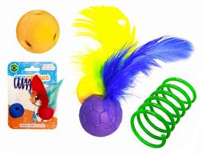 PETGROWS - KIT GATO ALEGRIA C/ 3 PEÇAS