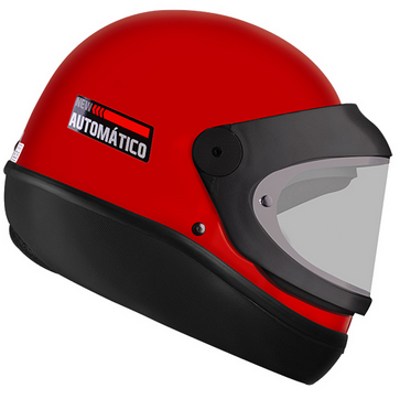 capacete automatico solid 60 vermelho