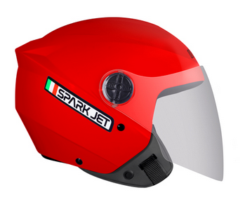 capacete spark jet solid 58 verm