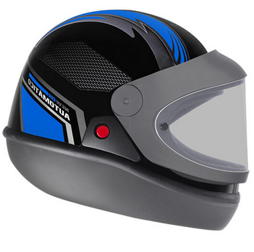 capacete automatico bolt 58 pto/azul