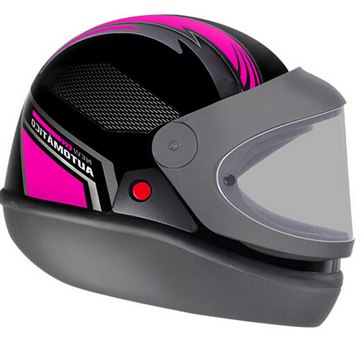 capacete automatico bolt 58 pto/rosa