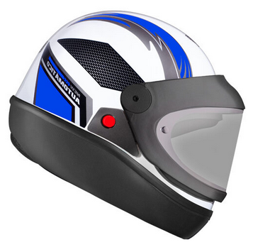 capacete automatico bolt 60 bco/azul