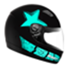 capacete ebf 7 antares 60 pto/tifany