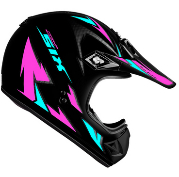 capacete six muck 58 pto/tifany