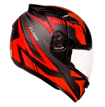 capacete spark flash 60 pfo/verm