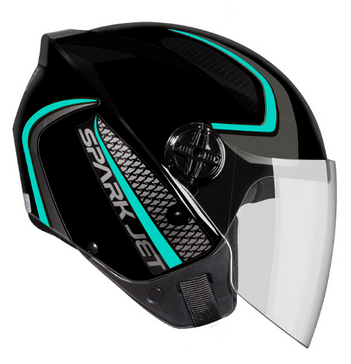 capacete spark jet speed 58 pto/tifany