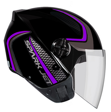 capacete spark jet speed 60 pto/lilais