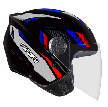 capacete spark jet sting 60 pto/bco