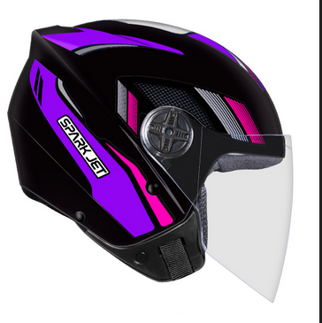 capacete spark jet sting 60 pto/lilais