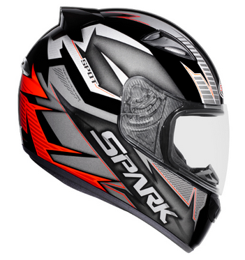 capacete spark sport 58 pfo/verm