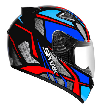 capacete spark sport 60 pto/azul