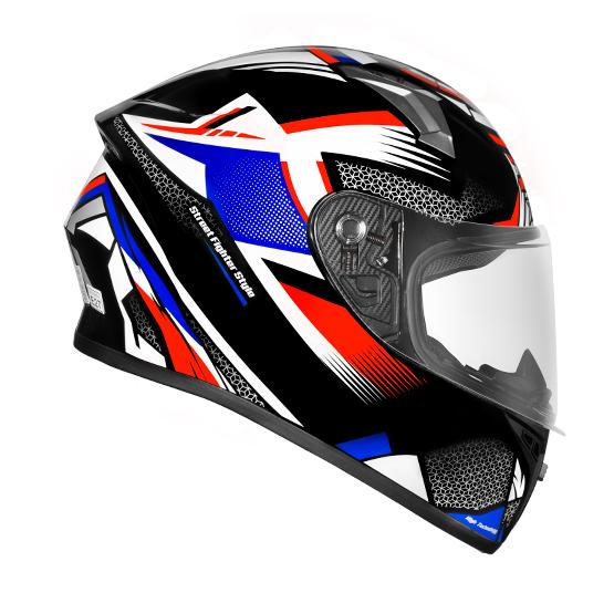 capacete x troy ff 526 rage 58 pto/azul