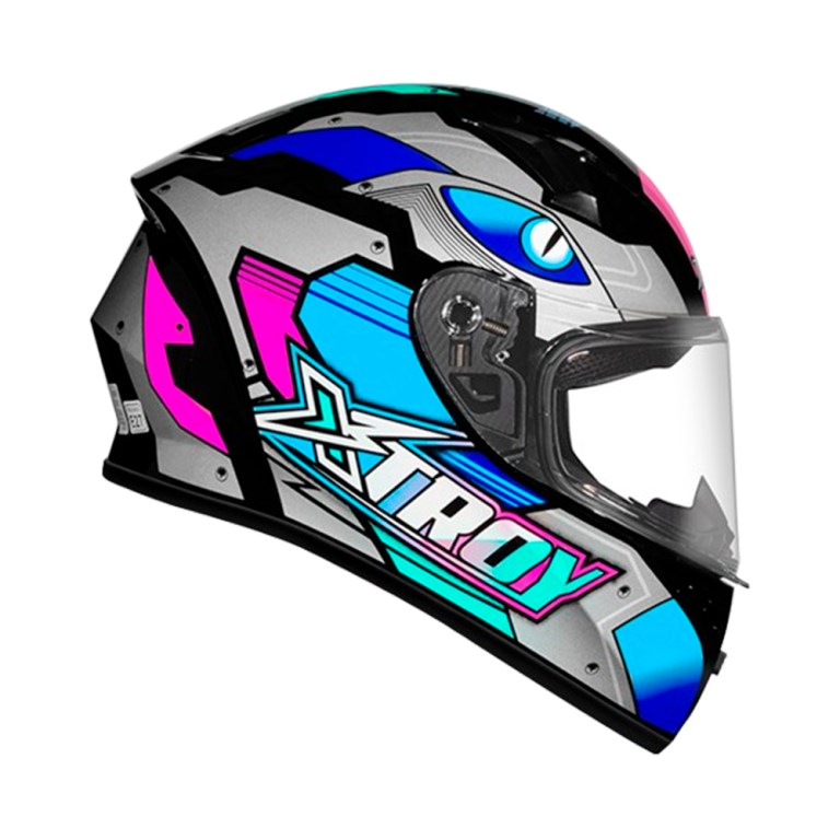 capacete x troy ff 526 thanos 58 pto/azul